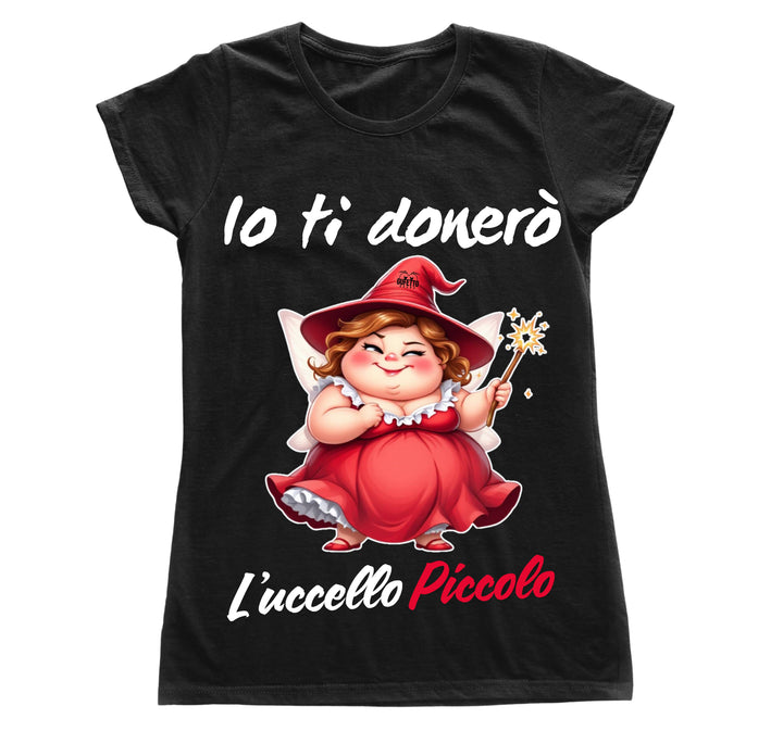 T-shirt Donna Le Fatine Ignoranti UCCELLO PICCOLO ( UP64987564 ) - Gufetto Brand 