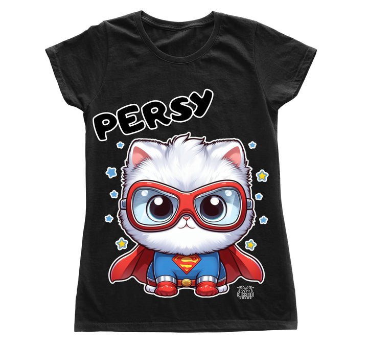 T-shirt Donna PERSY SUPER EROE PERSIANO ( PE75968796 ) - Gufetto Brand 
