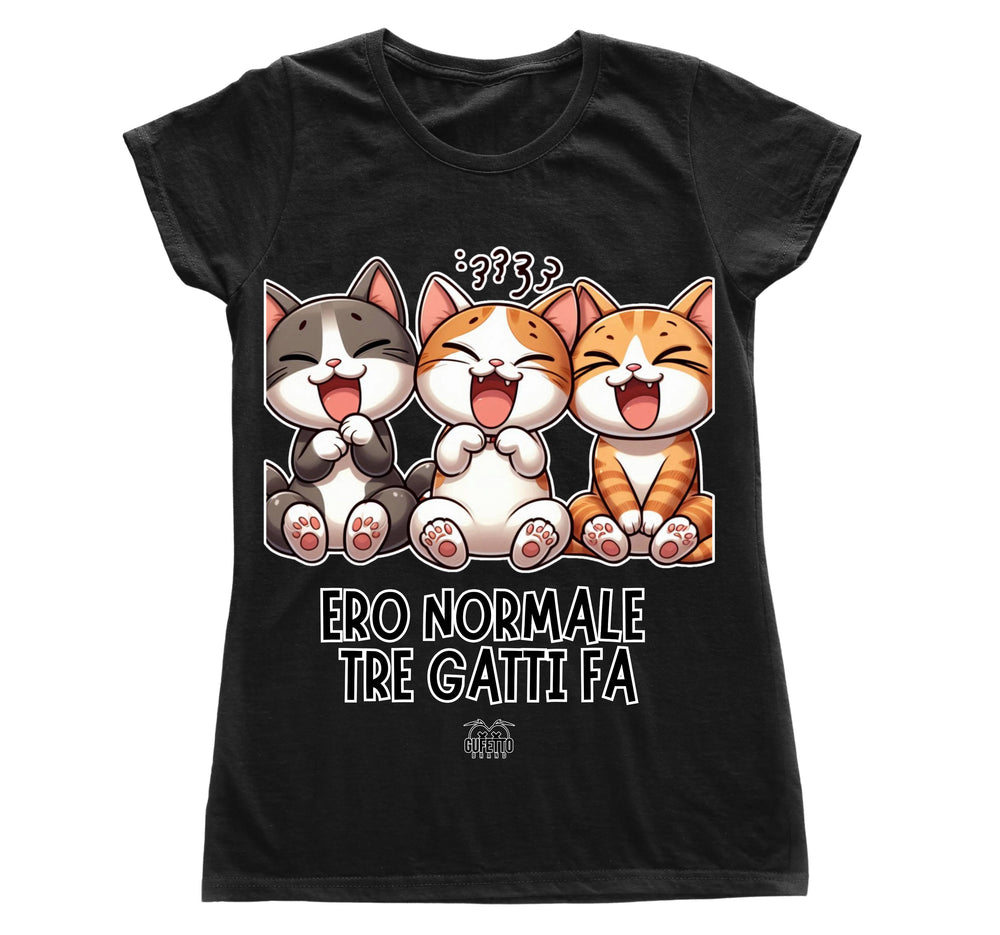 T-shirt Donna TRE GATTI FA ( TR8019274653758 ) - Gufetto Brand 