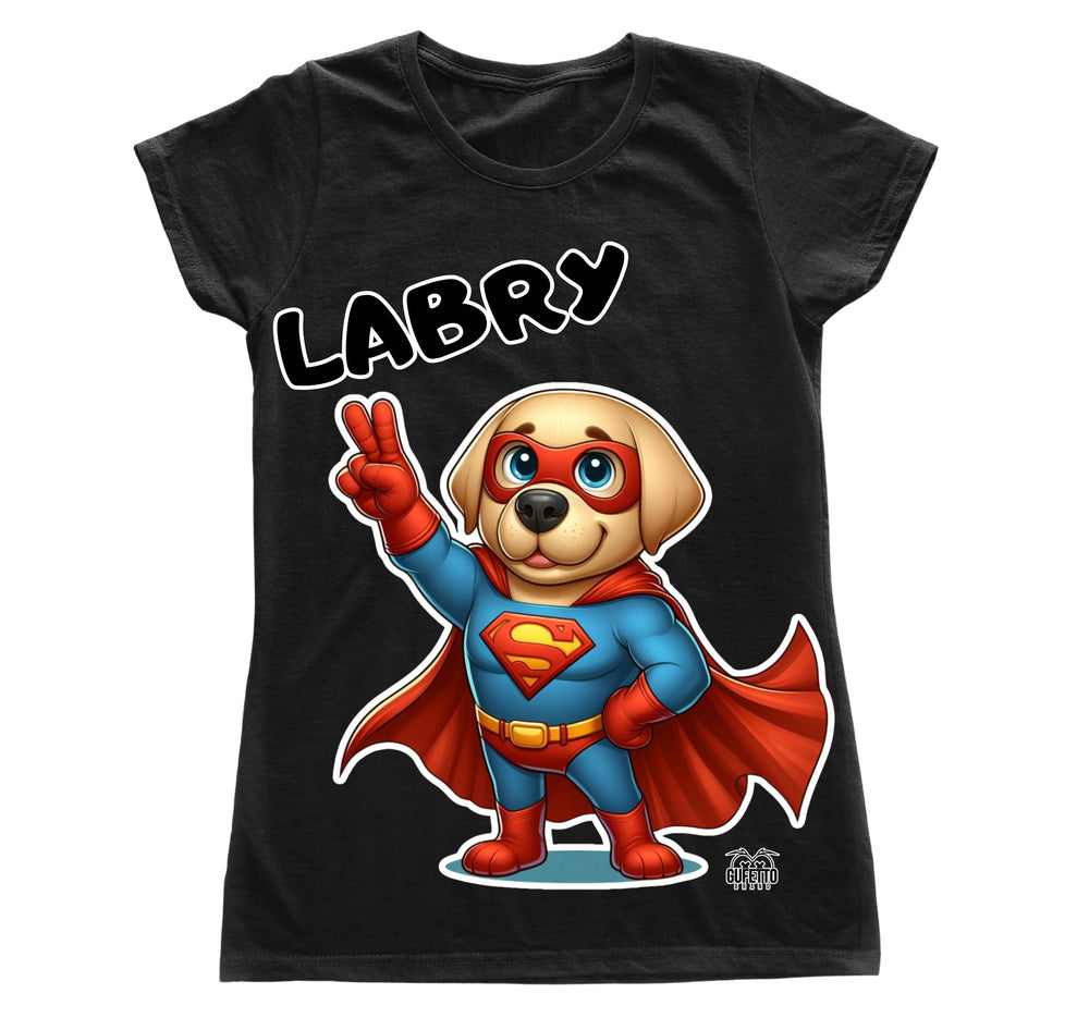 T-shirt Donna LABRY SUPER EROE ( LA1364978569 ) - Gufetto Brand 