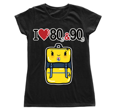 T-shirt Donna I LOVE 80/90 ZAINO ( ZA89056478 ) - Gufetto Brand 