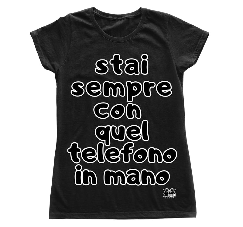 T-shirt Donna TELEFONO ( TE5263857496 ) - Gufetto Brand 