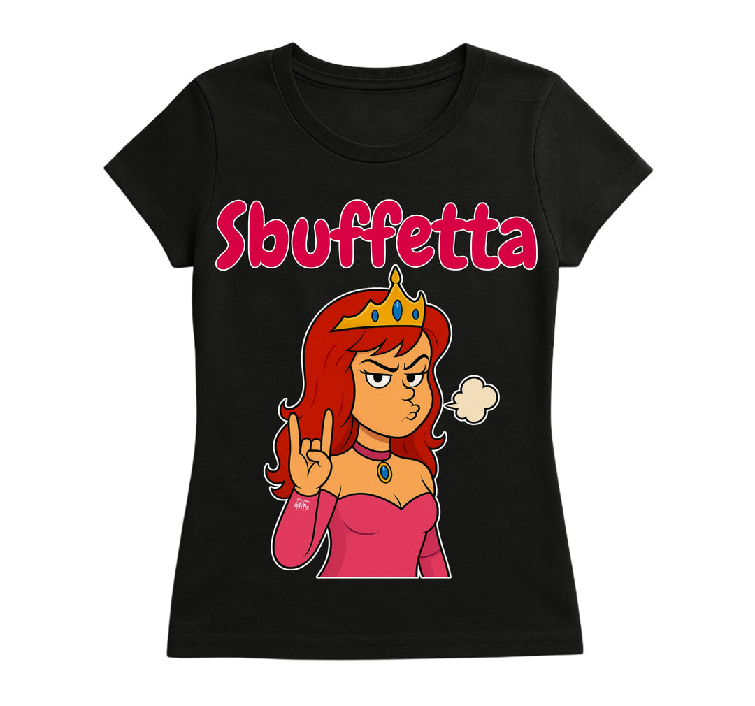 T-shirt Donna Principesse 2.0 SBUFFETTA ( SB890623457 ) - Gufetto Brand 