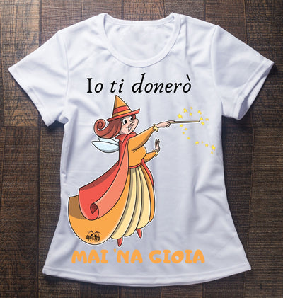 T-shirt BIANCA DONNA FATINE MAI NA GIOIA Outlet - Gufetto Brand 