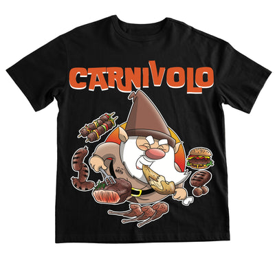 T-shirt NERA UOMO CARNIVOLO Outlet - Gufetto Brand 