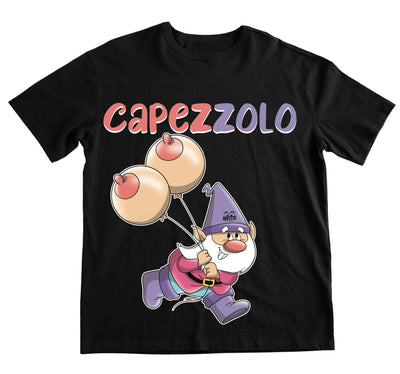 T-shirt Nera Uomo Capezzolo Outlet - Gufetto Brand 