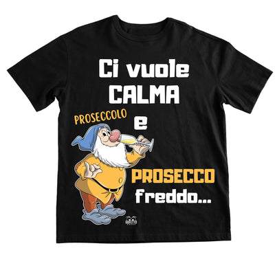 T-shirt Uomo PROSECCO FREDDO ( PF450982345 ) - Gufetto Brand 