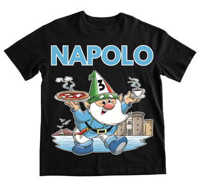 T-shirt NERA UOMO NAPOLO Outlet - Gufetto Brand 