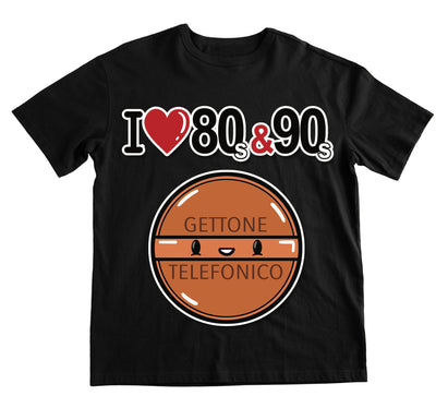 T-shirt Uomo I LOVE 80/90 GETTONE ( G70009217 ) - Gufetto Brand 