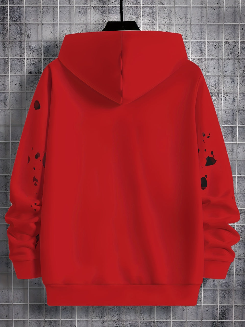 Boys' Cool Cartoon Black Eye Graffiti 3D Print Hoodie - Comfy & Stretchy Casual Pullover, Machine Washable - Perfect for Spring/Fall - Gufetto Brand 