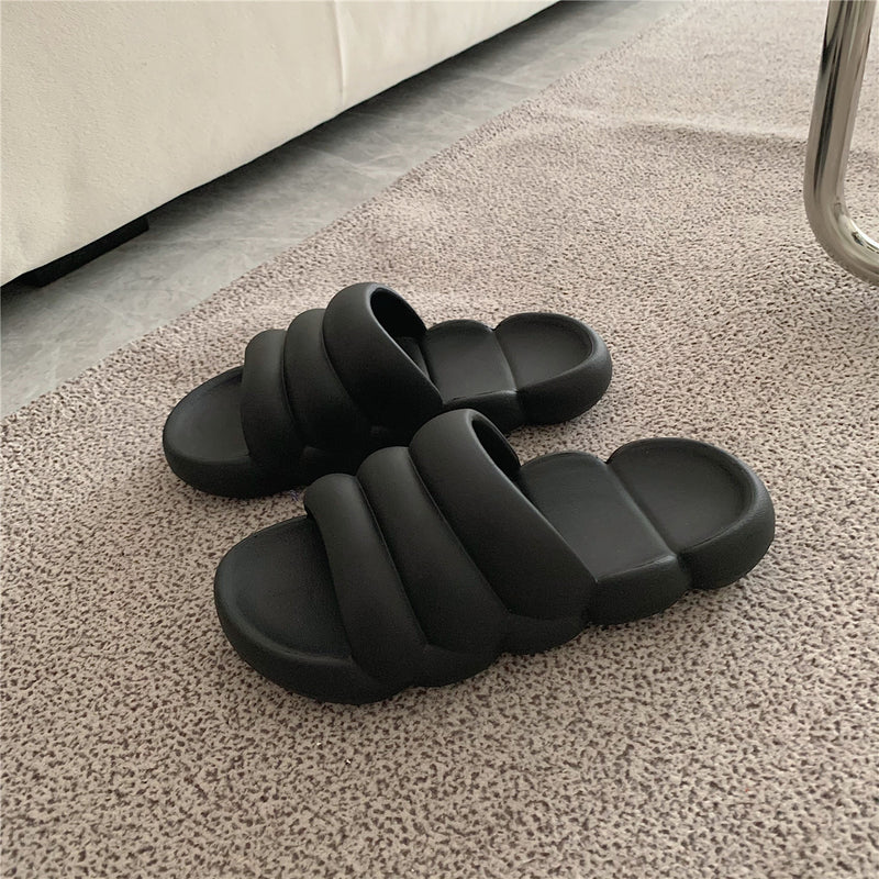Sandali e pantofole in stile giapponese tinta unita Pantofole da bagno antiscivolo - Gufetto Brand 