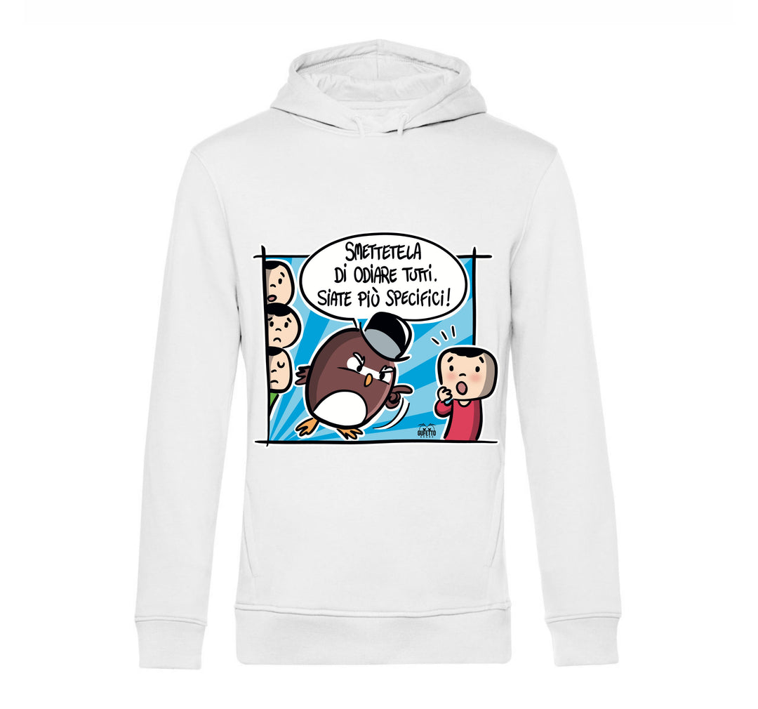 Felpa Uomo ODIO TUTTI ( O890333218 ) - Gufetto Brand 