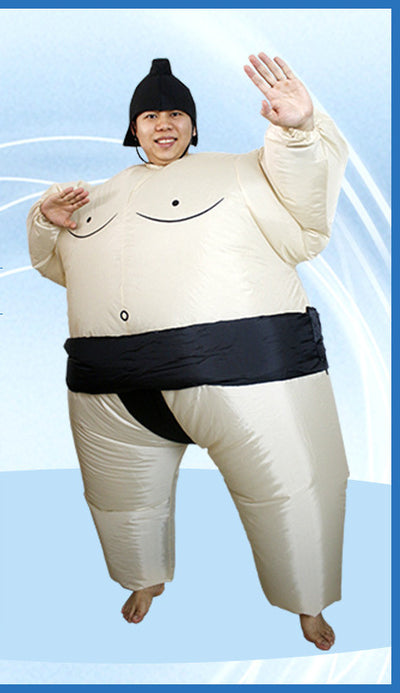 Costume da festa divertente con tuta gonfiabile sumo - Gufetto Brand 