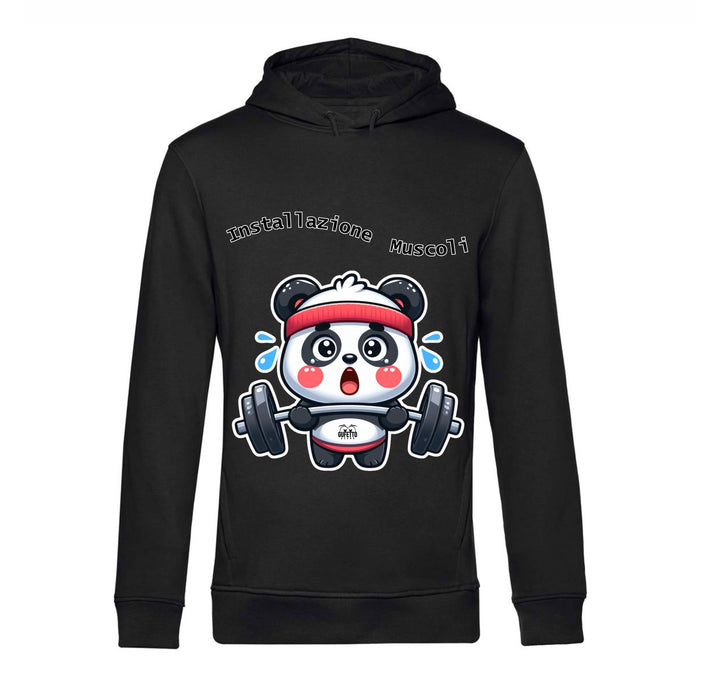 Felpa Uomo PANDA MUSCOLI ( PA489056789 ) - Gufetto Brand 