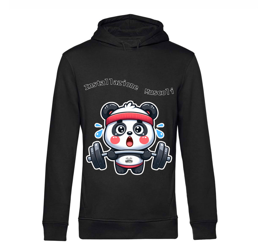 Felpa Uomo PANDA MUSCOLI ( PA489056789 ) - Gufetto Brand 