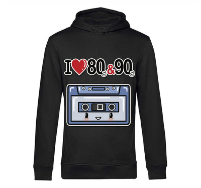 Felpa Uomo I LOVE 80/90 MUSICASSETTA ( M44400874 ) - Gufetto Brand 