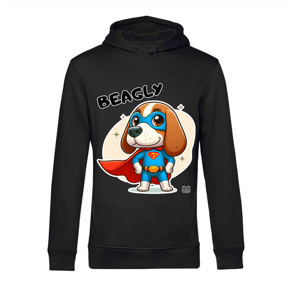 Felpa donna BEAGLY SUPER EROE ( BE2385746985 ) - Gufetto Brand 