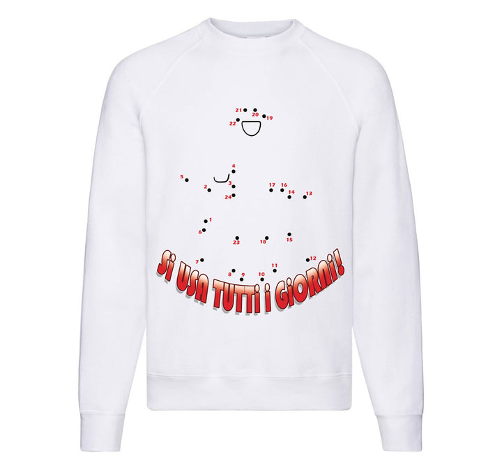 Felpa Classic Uomo Donna Unisci i Puntini ( DITO MEDIO ) ( AR56091234 ) - Gufetto Brand 