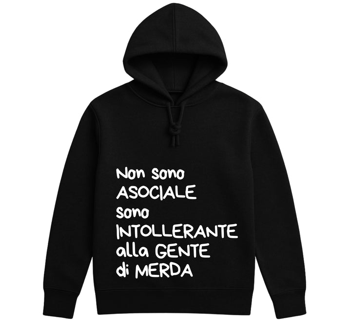 Felpa Uomo INTOLLERANTE ( IN8524123658 ) - Gufetto Brand 