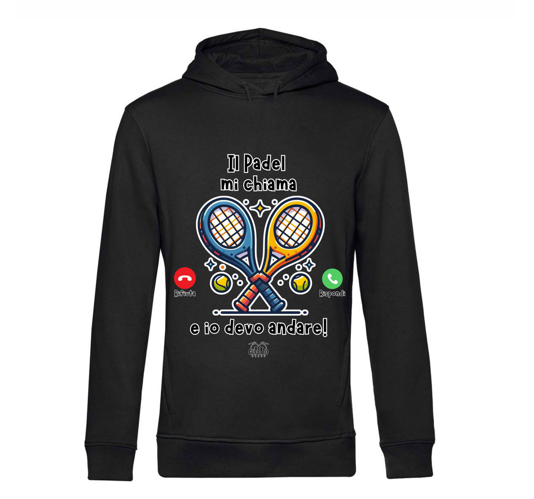 Felpa Uomo CHIAMATA PADEL ( CP64869267194657 ) - Gufetto Brand 