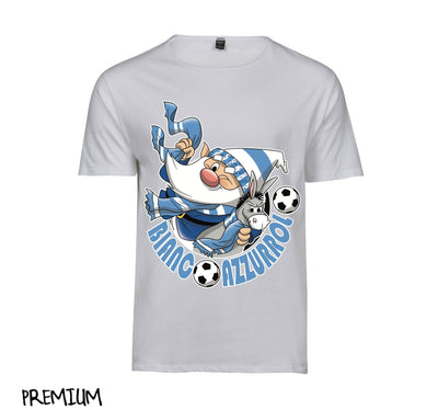 T-shirt Uomo BIANCO AZZURROLO ( BI5098743 ) - Gufetto Brand 