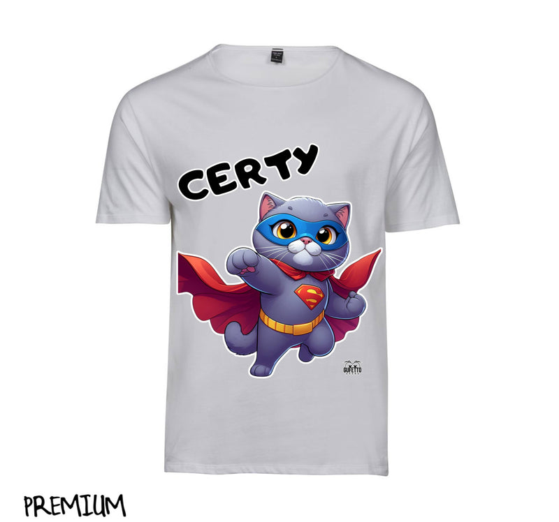 T-shirt Uomo CERTY SUPER EROE CERTOSINO ( CE93638596 ) - Gufetto Brand 