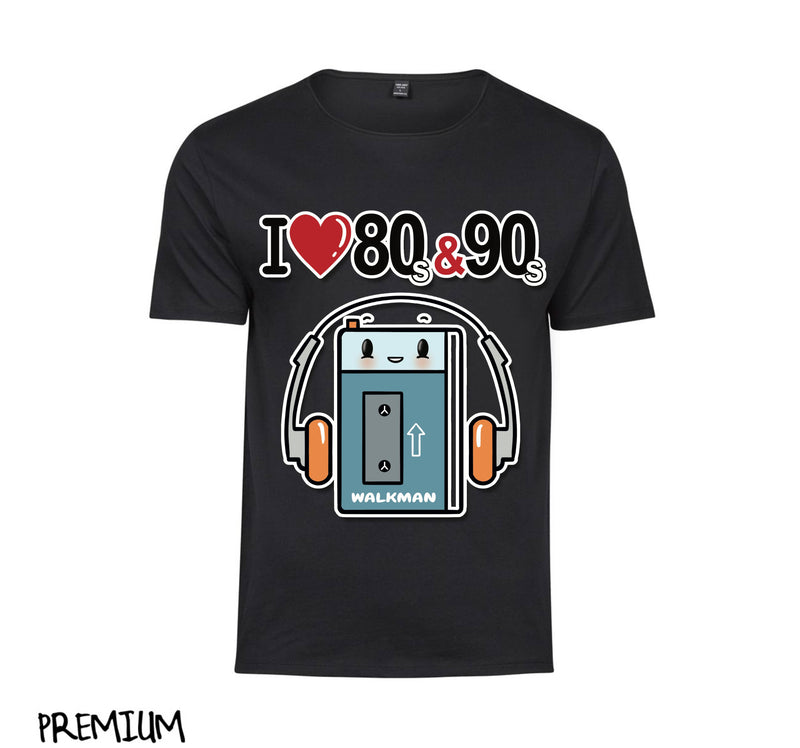 T-shirt Uomo I LOVE 80/90 WALKMAN ( WA8054362 ) - Gufetto Brand 