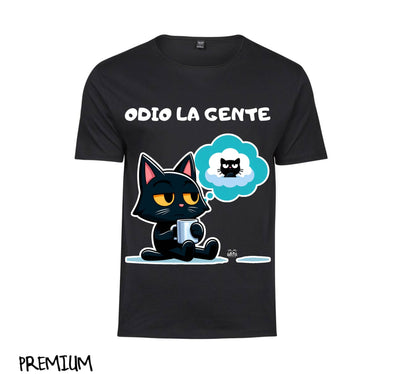 T-shirt Uomo GATTO ODIO ( GO88356987 ) - Gufetto Brand 