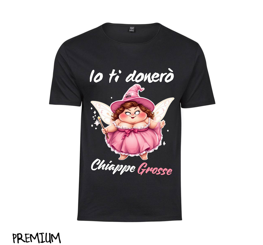 T-shirt Donna Le Fatine Ignoranti CHIAPPE GROSSE ( CG7098452 ) - Gufetto Brand 