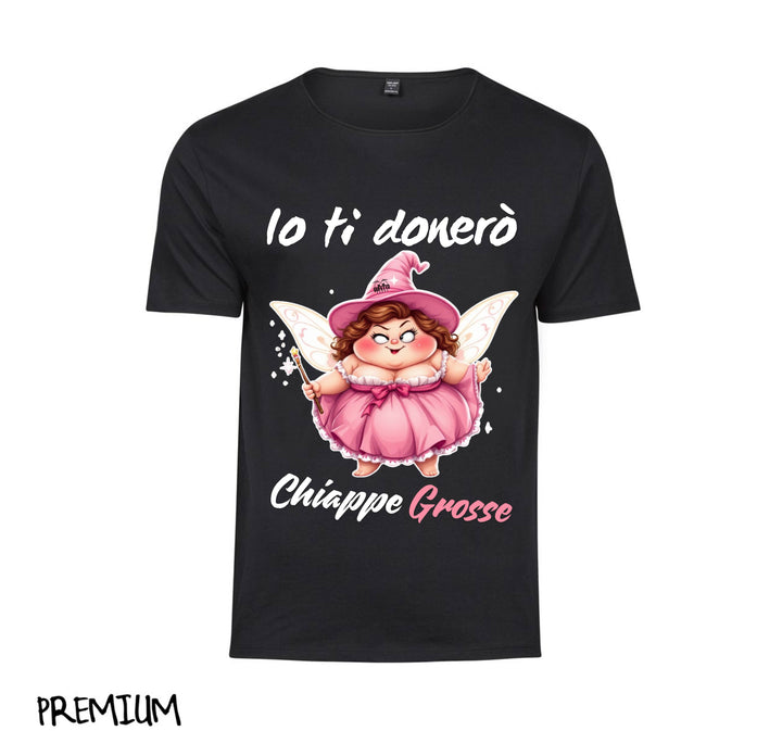 T-shirt Donna Le Fatine Ignoranti CHIAPPE GROSSE ( CG7098452 ) - Gufetto Brand 