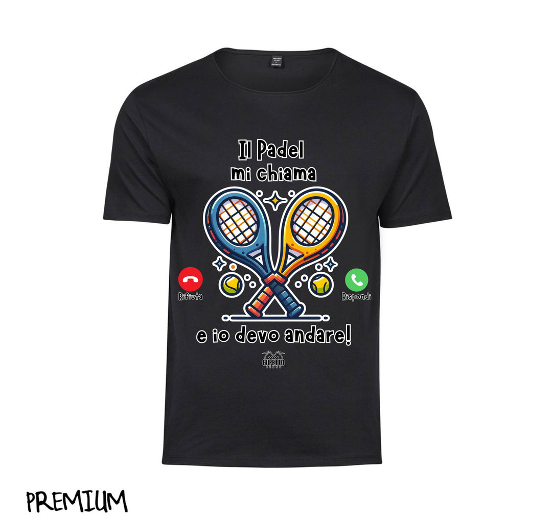T-shirt Uomo CHIAMATA PADEL ( CP64869267194657 ) - Gufetto Brand 