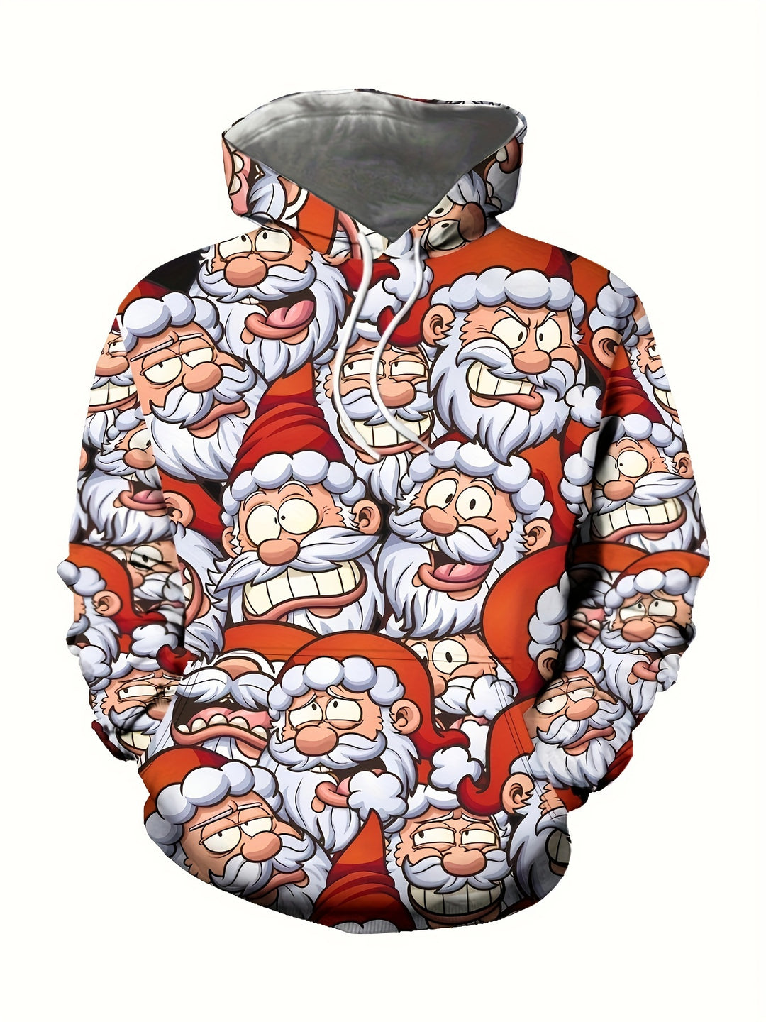 Men's Novelty Hoodie - Casual Polyester Knit, Machine Washable, Printed Design, Hat Shirt - Gufetto Brand 