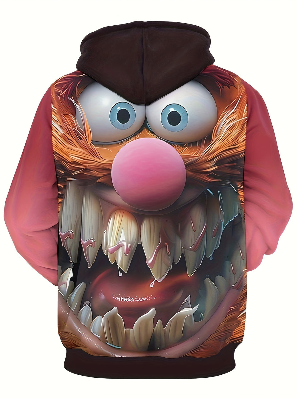 Spooky Halloween Hoodie for Men - Soft, Breathable Polyester Pullover with Vibrant Print, Long Sleeve, Kangaroo Pocket, Machine Washable, and Easy Care - Gufetto Brand 
