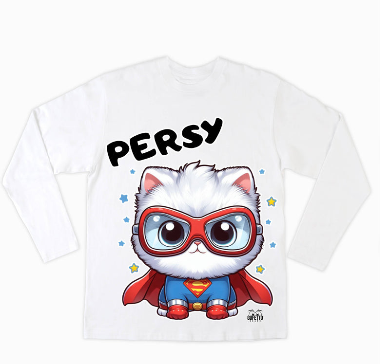T-shirt Donna PERSY SUPER EROE PERSIANO ( PE75968796 ) - Gufetto Brand 