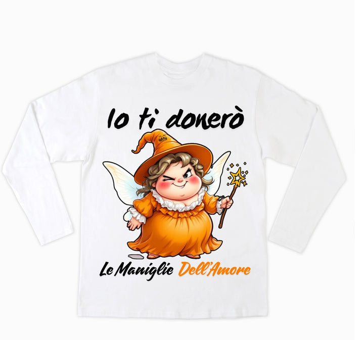 T-shirt Donna Le Fatine Ignoranti MANIGLIE DELL'AMORE ( MA76123546 ) - Gufetto Brand 