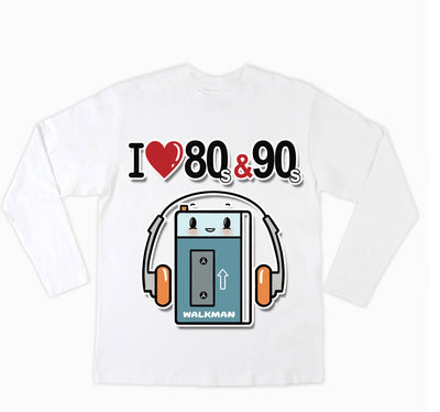 T-shirt Donna I LOVE 80/90 WALKMAN ( WA8054362 ) - Gufetto Brand 