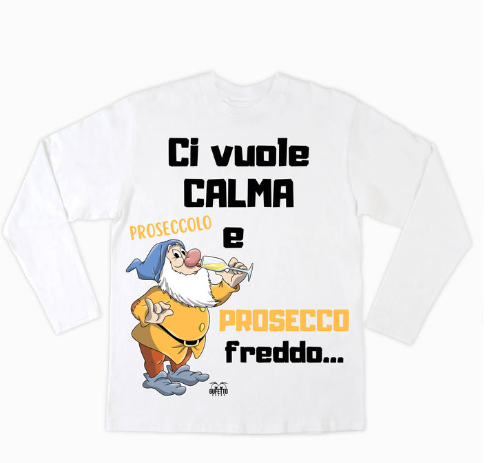 T-shirt Uomo PROSECCO FREDDO ( PF450982345 ) - Gufetto Brand 
