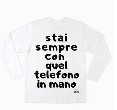 T-shirt Donna TELEFONO ( TE5263857496 ) - Gufetto Brand 