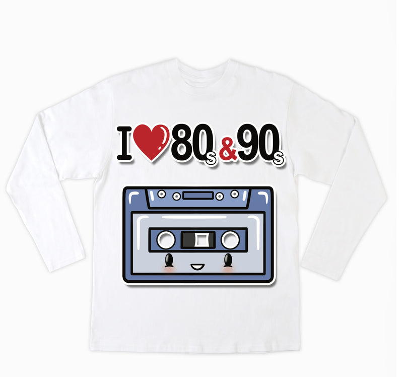 T-shirt Uomo I LOVE 80/90 MUSICASSETTA ( M44400874 ) - Gufetto Brand 
