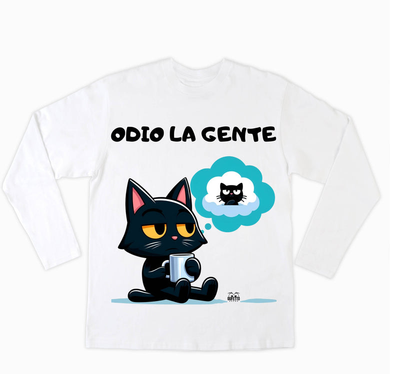 T-shirt Uomo GATTO ODIO ( GO88356987 ) - Gufetto Brand 