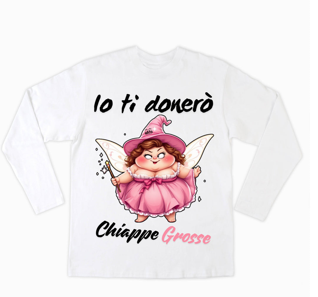 T-shirt Uomo Le Fatine Ignoranti CHIAPPE GROSSE ( CG7098452 ) - Gufetto Brand 