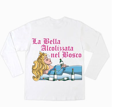 T-shirt Donna LA BELLA ALCOLIZZATA ( AL670423091 ) - Gufetto Brand 