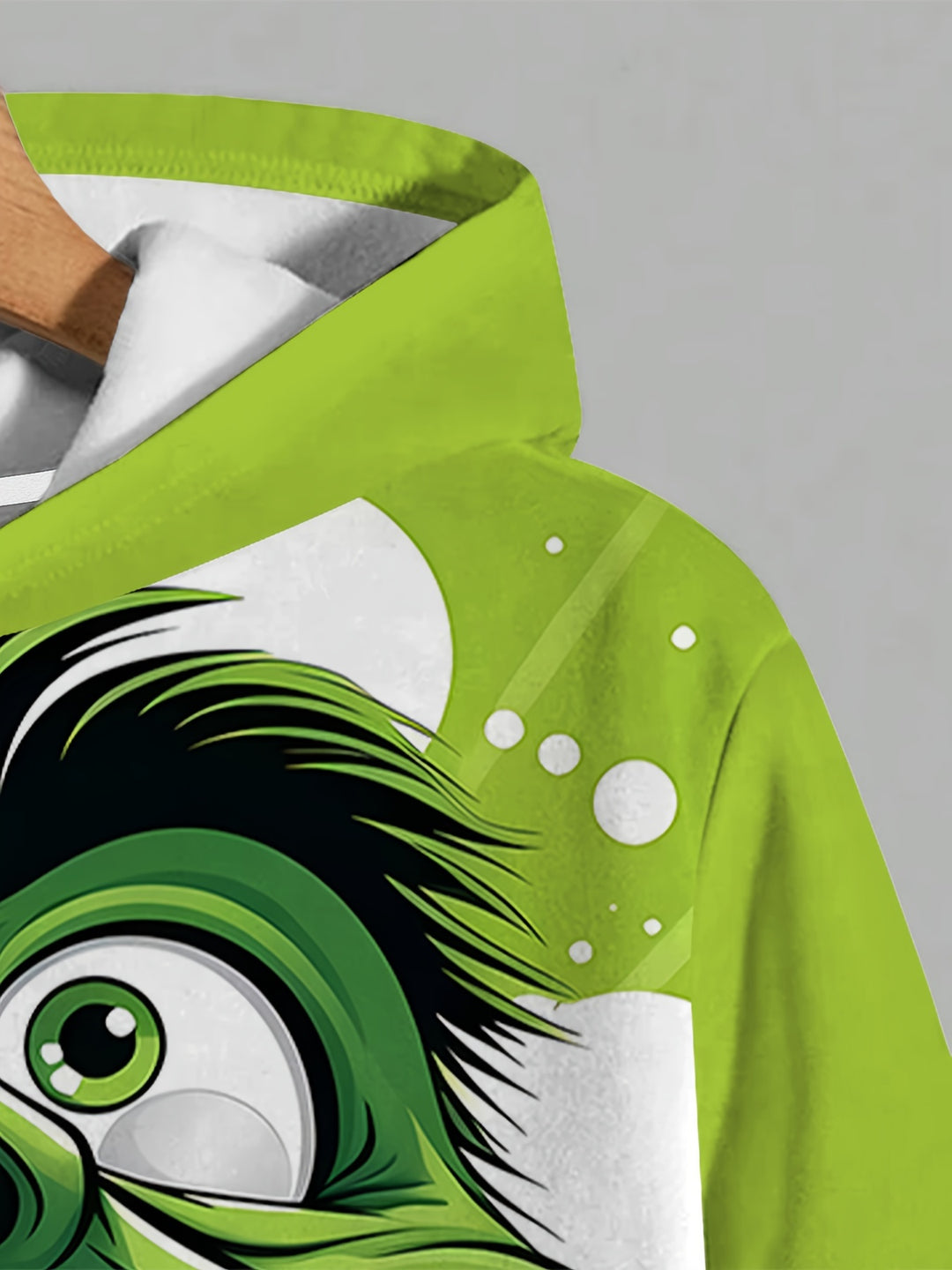 Stretchy Fit, Funny & Unique Men's Hoodie with Exaggerated Print - Casual Pullover, Perfect Gift Idea, Polyester Blend, Machine Washable, Plus Size Hoodie - Gufetto Brand 