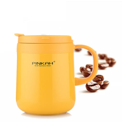 Vendita calda Pinkah Coffee Thermos Mug 340ml460ml Boccette per vuoto da ufficio Thermos per la casa Tazza con manico Tazza da tè isolata Tazza regalo - Gufetto Brand 