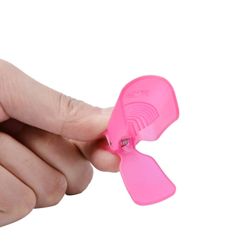 10 PZ Plastica Nail Art Soak Off Cap Clip UV Gel Polish Remover Wrap Tool Nail Art Tips per Finger Nail Polish Remover Nail Tool - Gufetto Brand 
