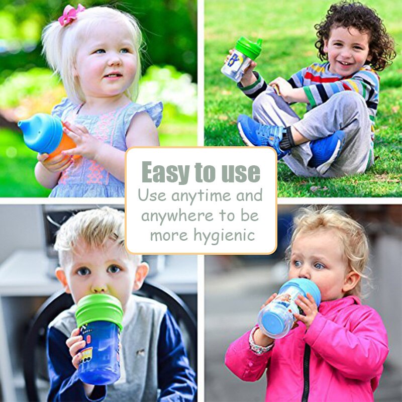 Bicchieri per neonati in silicone Bicchieri per bibite alla moda Bicchieri Sippy per bambini piccoli e bambini con tazza Sippy in silicone - Gufetto Brand 