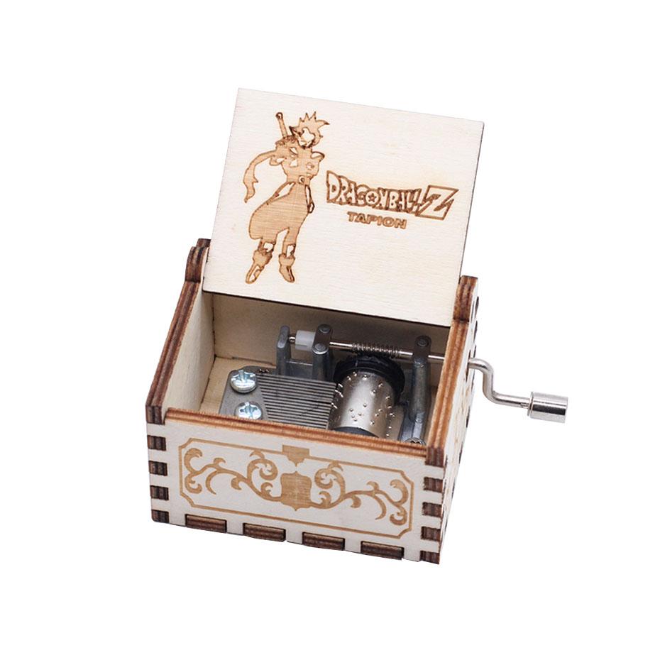Carillon in legno nero Jurassic Park Caja Musical Queen Totoro Carillon in legno a manovella Regalo di Natale - Gufetto Brand 