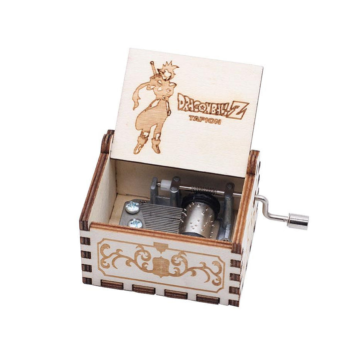 Carillon in legno nero Jurassic Park Caja Musical Queen Totoro Carillon in legno a manovella Regalo di Natale - Gufetto Brand 