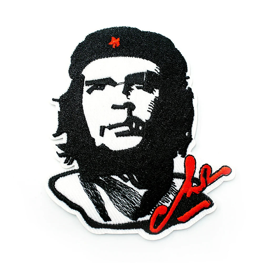 Che Guevara (Size:8.0X9.3cm) DIY Cloth Badges Patch Embroidered Applique Sewing Label Clothes Stickers Apparel Ornament - Gufetto Brand 