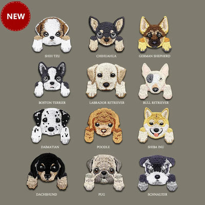 1 Piece Cute Chihuahua Shiba Dog Patches Baby's Clothing Parch Backpack Decoration Small Applique Iron On Fabric Stickers DIY - Gufetto Brand 